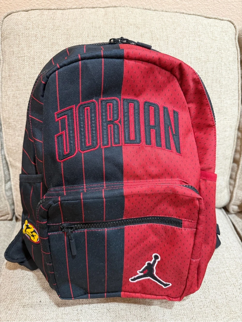 New Nike x Air Jordan Backpack Playoff Edition Red Black Large